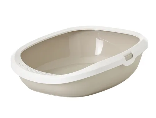 Nobby  Katzentoilette Gizmo Medium mokka weiss 44 x 35,5 x 12,5 cm katze Cat WC