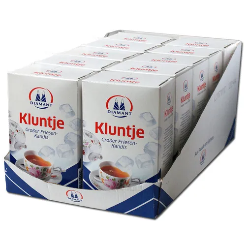  Diamant Kluntje Kandis 10 Packungen je 1000g 3,96€/1kg
