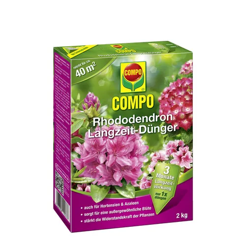 COMPO Rhododendron Langzeit-Dünger 2kg Spezialdünger Gartendünger