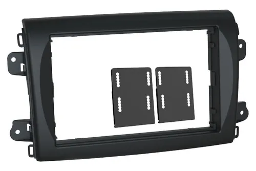 Xzent 2 DIN Radioblende für Fiat Ducato ab 2021 - Zubehör für Car HiFi, ermöglicht einfachen Radioeinbau mit variabler Einbautiefe für perfekten Geräteabschluss in Fiat Ducato III, Serie 8 ab Baujahr 2021.