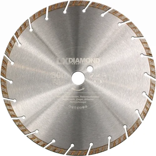 LXDIAMOND Diamant-Trennscheibe 300 mm x 25,4 Beton Mauerwerk Waschbeton Ziegel