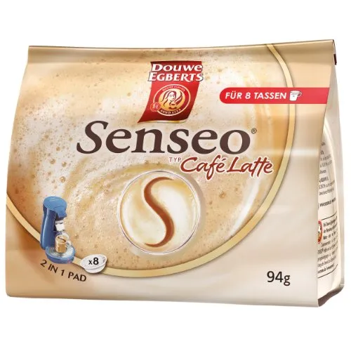 Senseo Kaffeepads Café Latte, 8 Pads