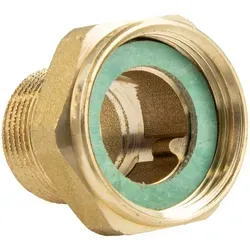 Tecuro - Verschraubung 1 Zoll Überwurfmutter X 3/4 Zoll Außengewinde - Messing Blank Cw617n