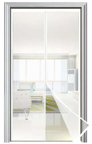 Magnet Fliegengitter für Balkontür 70x200cm weiß, Premium Insektenschutz Tür, Fliegenschutztür Terrassentür Selbstklebend Ohne Bohren