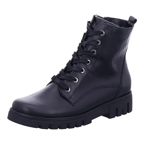 Waldläufer Wanderschuhe, schwarz, Gr. 4½ - Damen Wanderschuhe aus hochwertigem Echtleder, ideal für komfortable Wanderungen und lange Spaziergänge