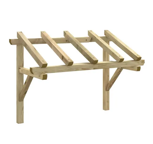vidaXL Türvordach 150x100 cm aus Kiefernholz von vidaXL