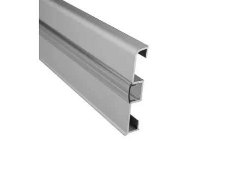 tktrading24 LED-Stripe-Profil C02 - Aluminium Sockelleiste Silber - Hochwertiges LED Aluprofil für stilvolle indirekte Beleuchtung. Ideal für Möbel, Decken und Wände. Erhältlich in 1 m oder 2 m mit klarer Abdeckung für ein angenehmes Licht-Ambiente.