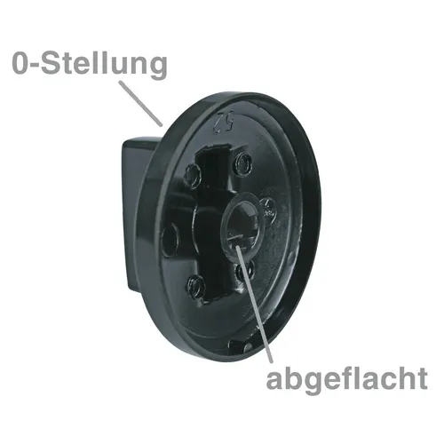 Knebelset 9-teilig schwarz für Herd - Backofen- & Herdteile, universelles Ersatzteilset für einfache Bedienung und individuelles Kochen.