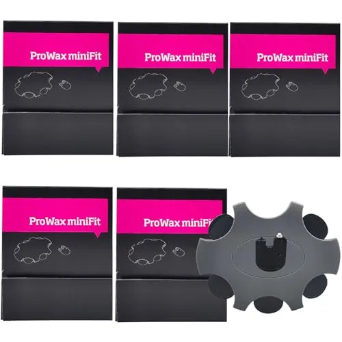 Hörgeräte Cerumenfilter für ProWax MiniFit, Ersatz-Wachsschutzfilter für ProWax MiniFit kompatibel mit Oticon, Bernafon und Auditio Hörgeräten, 6 Werkzeugen und 6 Filtern (5 Pack/30 Stück)