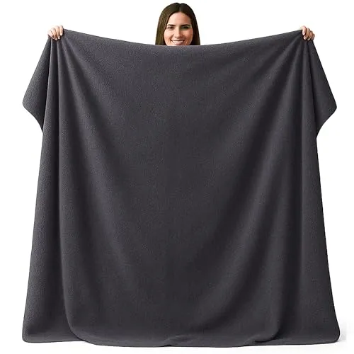 CalmyBEACH Frottee Strandtuch XXL 200x200cm in grau von CalmyBEACH