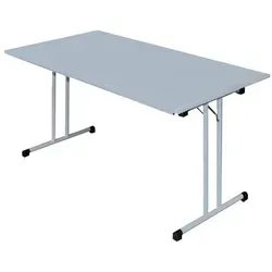 Klapptisch Besprechungstisch 140 x 70 cm Lichtgrau - Bürostühle - Stabiler Klapptisch mit robustem Stahlgestell, ideal für Besprechungen und Veranstaltungen, schnell aufklappbar und platzsparend verstaut.