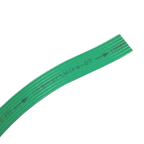 3m Flachbandleitung, 8x0,25mm², RM2,54mm, 105°C, 600V, grün, Flachkabel flexibel