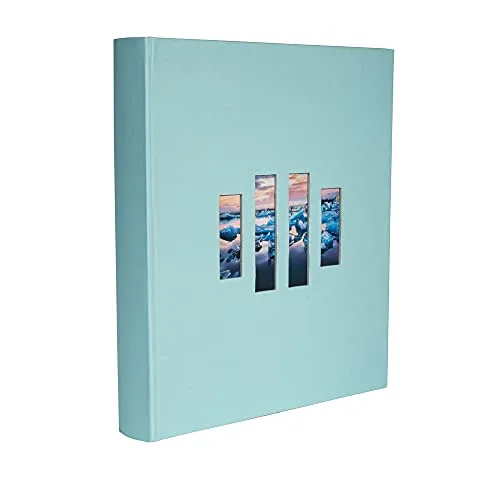 Exacompta Fotoalbum MILANO 29x32 cm - Grün - Fotoalbum mit 60 schwarzen Seiten, ideal für kreative Foto-Präsentationen und erhältlich in leuchtenden Farben für individuelle Gestaltungsmöglichkeiten.