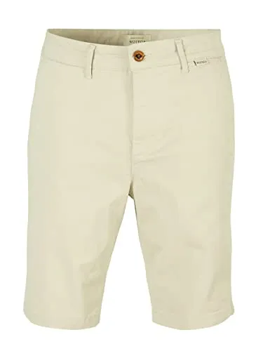 WOTEGA Spring - Slim Fit Chino Short Herren - Beige - Bequeme Chino-Shorts aus hochwertiger Baumwollmischung mit Stretch für optimale Bewegungsfreiheit. Ideal für Freizeit und Strand – vielseitig kombinierbar und pflegeleicht, ein stilvoller Begleiter für jeden Sommer!
