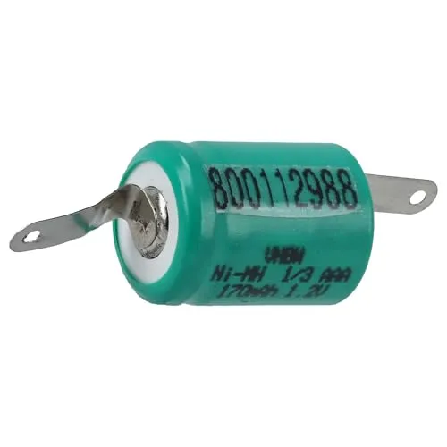 vhbw NiMH Ersatz Knopfzellen-Akku Typ 1/3AAA 170mAh 1,2V kompatibel mit Modellbau-Akkus, Solar-Leuchten UVM.