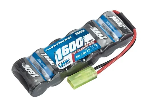 LRP XTEC Race Pack 2/3A NiMH - 1600mAh Mini-Tamiya - Modellbauzubehör mit hoher Kapazität für lange Fahrzeiten, ideal für anspruchsvolle Modelle im Maßstab 1:18. Geprüfte LRP Qualität für maximale Leistung!