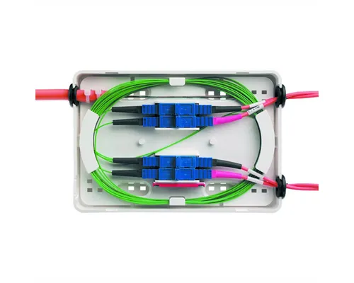 Telegärtner LWL MICRO SPLEISS BOX - Kabel - Kompakte MICRO-Spleißbox für Glasfaserverbindungen, ideal für enge Räume mit flexibler Montageoption und umfassendem Zubehör.
