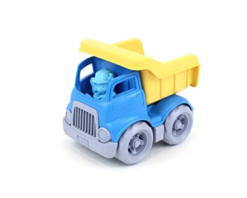 Green Toys 8601262 Kipplaster, Baustellenkipper, Lastwagen, Baufahrzeug, nachhaltiges Spielfahrzeug für Kinder ab 24 Monaten, Blau/Gelb