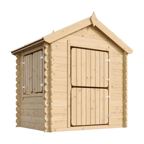 Timbela Kinderspielhaus aus Holz 1,1m2