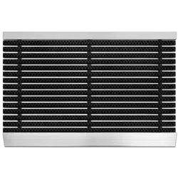 casa pura Hochleistungsmatte Profi Brush | 40 x 60 cm in schwarz von Floordirekt