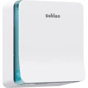 Wepa Satino HYGINITY Falthandtuchspender S weiß - Handtuchspender für niedrige bis mittlere Frequenzen, mit individuell einstellbarer Blattbreite und formschönem Design, ideal für jeden Waschraum.