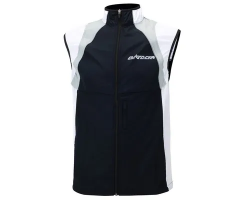 Airtracks Funktionsweste Damen - Reflektierende Rad- und Laufweste in Schwarz (Größe L) - Leichte, winddichte und atmungsaktive Weste für Sportler. Ideal für Radfahren und Laufen, sorgt für optimalen Tragekomfort und Sichtbarkeit bei allen Wetterbedingungen.