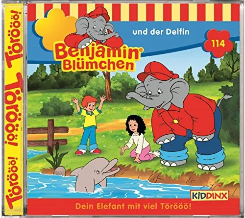 Folge 114: Benjamin und der Delfin - Hörbuch über spannende Abenteuer mit Benjamin Blümchen, ideal für Kinder und Autofahrten.