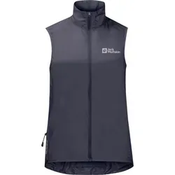 Jack Wolfskin Morobbia Wind Vest W - Leichte Damen Softshellweste - Funktionsjacken mit TEXASHIELD ECOSPHERE PRO: wasserabweisend, winddicht und atmungsaktiv. Perfekt für Outdoor-Aktivitäten und einfach verstaut im Gepäck.