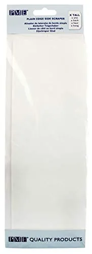 PME Uni Rand Kunststoff Seite Schaber, Plastik, weiß, 25.4 x 9.3 x 0.2 cm