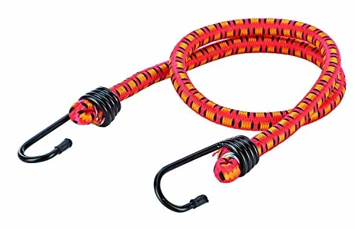 Prophete Gepäckträger-Gurt, Mehrfarbig, Multifunktionaler Gummigurt 65 cm Mehrfarbig Rot Gepäckträger-Gurt mit Kunststoffüberzogenen Rundhaken