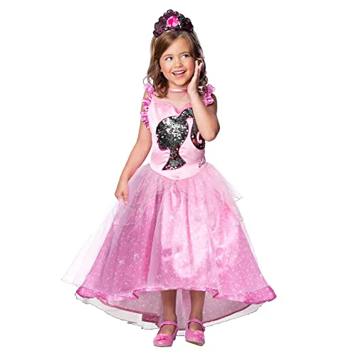 Rubie's Barbie Prinzessin Kostüm für Mädchen - Kostüm für Kinder, ideal zur Förderung von Spiel und Fantasie, perfekt als Geschenk für kleine Prinzessinnen.