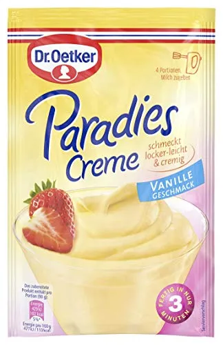 Dr. Oetker Paradies Creme Vanille-Geschmack, 60 g von Dr. Oetker