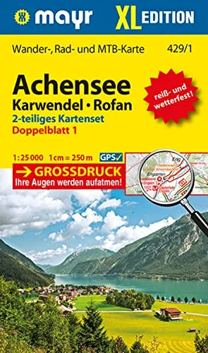 Mayr Wanderkarte Achensee, Karwendel, Rofan XL (2-Karten-Set) 1:25.000: Wander-, Rad- und MTB-Karte