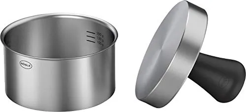 RÖSLE Burgerpresse PRO, Edelstahl 18/10 - Fleischhämmer & Fleischklopfer: Hochwertige Burgerpresse aus rostfreiem Edelstahl für perfekte Patties in variabler Größe, einfach zu reinigen und spülmaschinengeeignet.