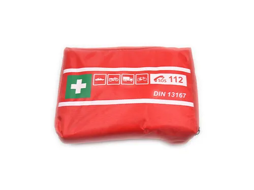 Motorrad Verbandstasche Erste Hilfe Set DIN 13167 Kraftrad Bike Rot