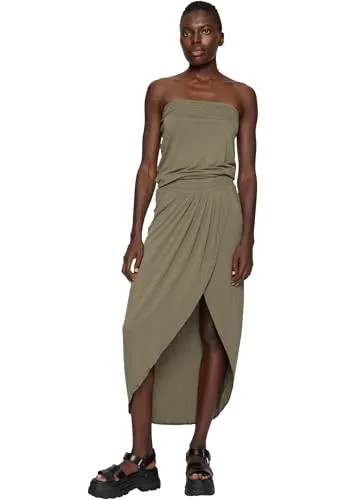 Urban Classics Damen Kleid, Olive, L