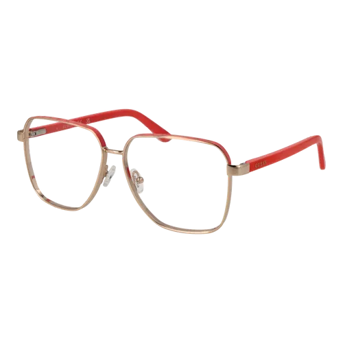 Guess Brillenfassung GU50125 074 57 Damen - Damen Brillenfassung in elegantem Gold, mit komfortablem Federscharnier und original Etui – ideal für stilbewusste Frauen.