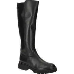 Gabor Damen Langschaftstiefel 42,5 - Schwarz - Elegante Langschaftstiefel von Gabor aus hochwertigem Leder, ideal für stilvolle Outfits. Mit Reißverschluss und flachem Absatz für optimalen Tragekomfort.