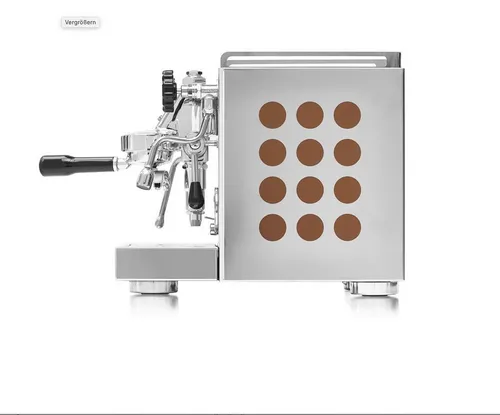 Rocket Espresso Appartamento Kupfer Siebträger - Siebträgermaschine mit elegantem Kupferdesign, ideal für Kaffeeliebhaber, die perfekten Espresso zu Hause genießen möchten.