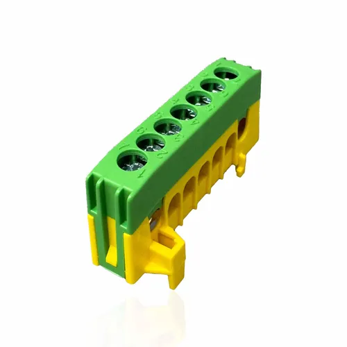 SD ProfiLine Schutzleiterklemme PE7-F2, 7-polig, grün/gelb, 1 Stück