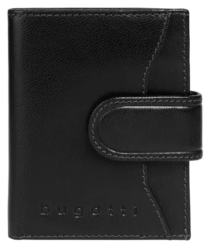 bugatti Geldbörse LUCIDO - Schlanke Echt Leder Geldbörse mit RFID-Schutz - Herren-Geldbörsen aus 100% Rindleder, mit 7 Kartenfächern und RFID-Schutz für maximale Sicherheit und Organisation im Alltag.