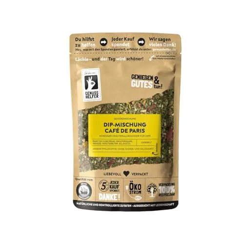 Bremer Gewürzhandel Dip-Mischung Café de Paris, Gewürzmischung für Café de Paris Dip und Kräuterbutter, Dips selber machen, 10 x 100g