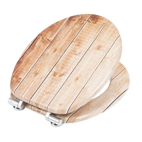 Toilettensitz Toilettendeckel WC Sitz Klodeckel Absenkautomatik MDF Klobrille