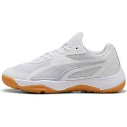 PUMA SOLARFLASH III JR Hallenschuh lila|weiß 35 EU in lila von PUMA