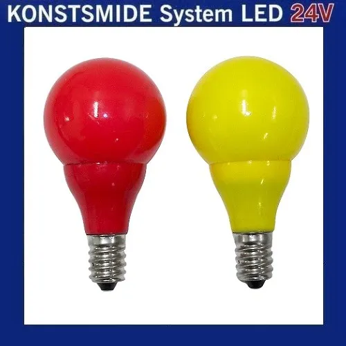 LED Glühbirne Glühlampe 24V E10 0,48W rot / gelb 5686-520 von Konstsmide
