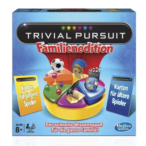 Hasbro 73013594 Trivial Pursuit Familien Edition, für 2-6 Spieler, ab 8 Jahren