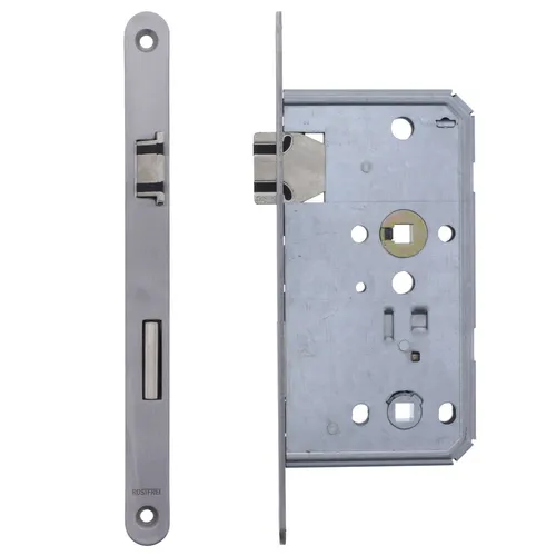 ToniTec Einsteckschloss Flüsterfalle WC / Bad-Ausführung rechts Zimmertürschloss