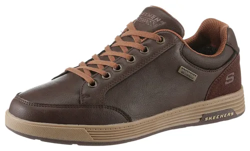 Skechers Cavell - Sparkman 210944-CHOC, Herren Sneaker in Braun - Wasserdichter Schnürsneaker mit gepolsterter Air-Cooled Memory Foam Innensohle für optimalen Komfort, ideal für Business-Casual-Looks und regnerische Tage.