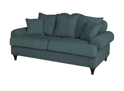 Blaugrün Sofa 3-Sitzer Adelina in türkis von Furn.Design