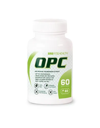 OPC - SRS Nutrition - 60 Kapseln 100% Premium-Traubenkernextrakt 95% Polyphenole